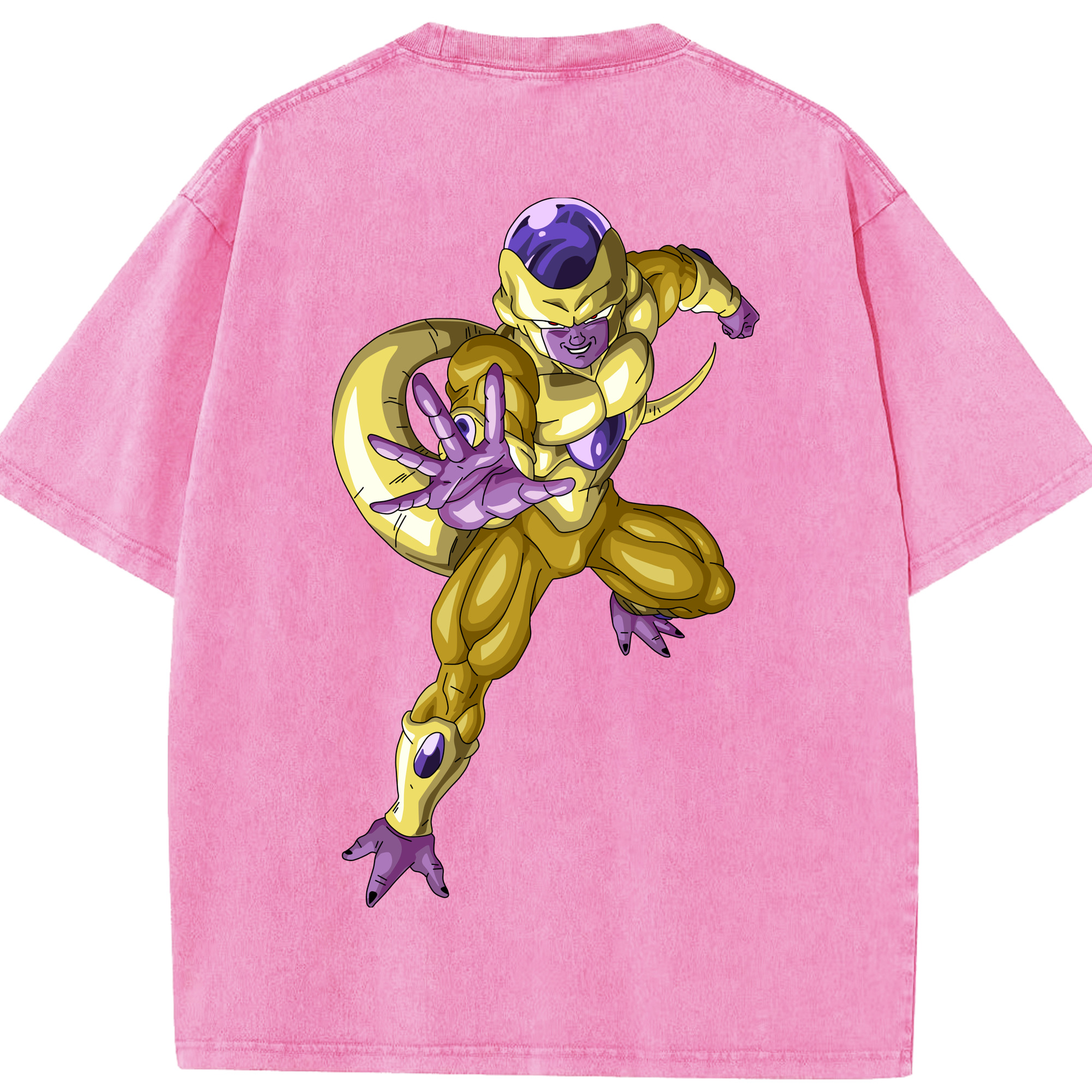 （画像用） ドラゴンボール フリーザ DRAGON BALL Frieza 綿100% ヴィンテージ風 半袖Tシャツ（背面プリント）